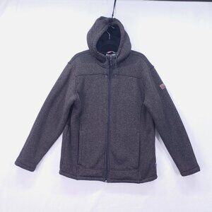 Rugged Elements Jacket Sweater Men's Medium Hooded Brown Outdoor Winter